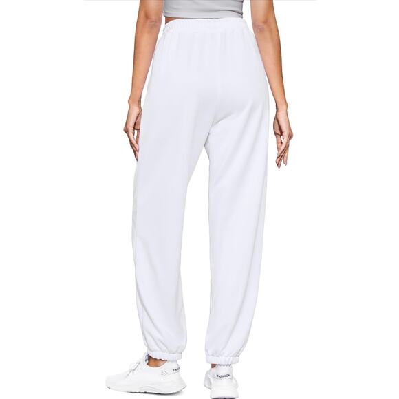 Women's High Waist Drawstring Lounge Sweatpants with Pockets - Picture 3 of 4